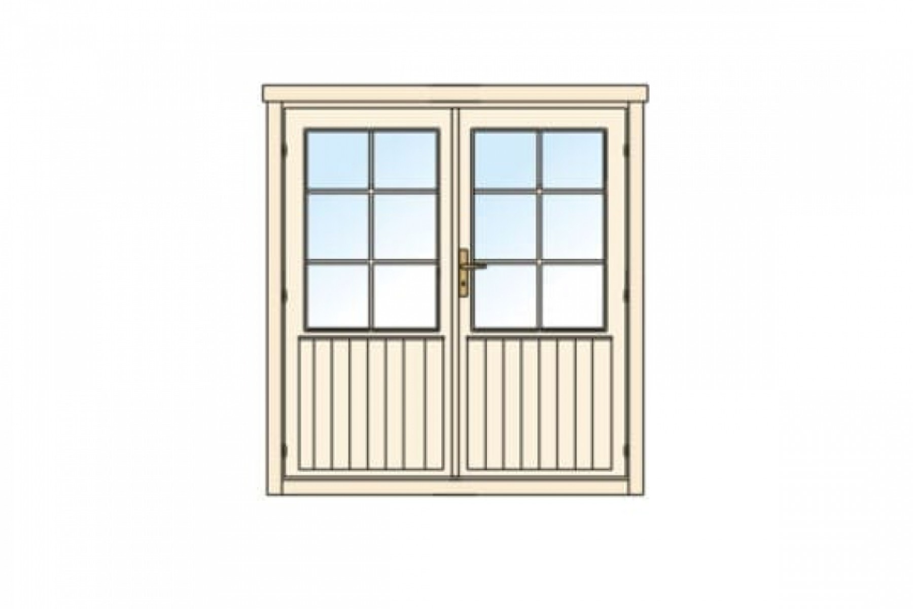 Double Door - Half Glazed - Type D38 Multi Point Lock